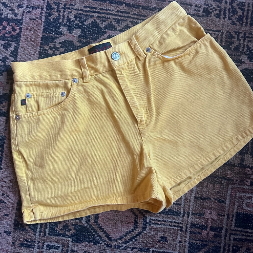 Vintage Banana Yellow Ralph Lauren Women's Shorts